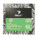 Psilly - Dark Chocolate Bar - Mint & Spirulina | Shroomyz Canada
