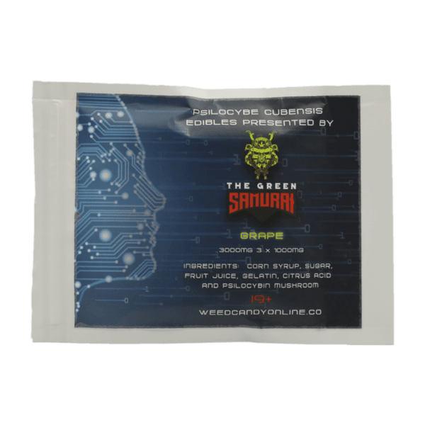 The Green Samurai - Shroom Gummies - Grape - 3g | Shroomyz Canada
