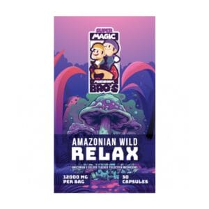 Super Magic Mushroom Bro’s - Amazonian Wild RELAX - 400MG Capsules | Shroomyz Canada